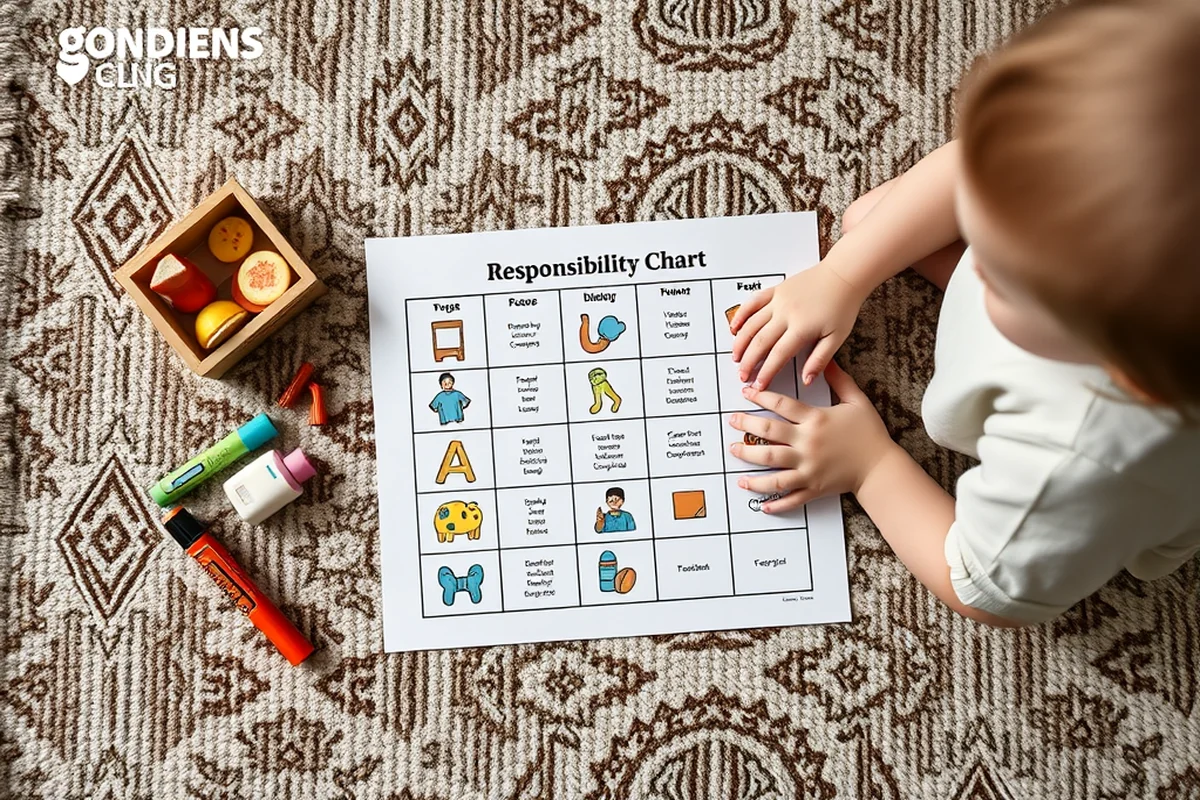 cheap responsibility chart for toddler — Cheap Responsibility Chart For Toddler (the finished result)