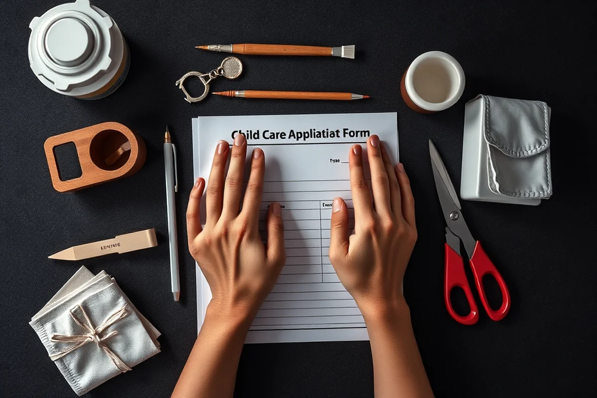 child care application form — Child Care Application Form (the finished result)